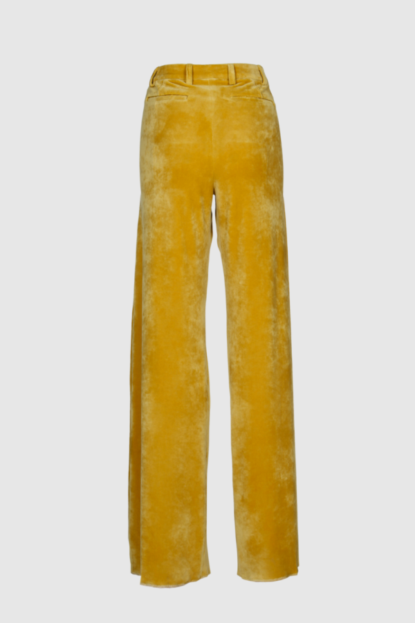 Gelbe Samthose – Modern, Auffällig & Bequem – Bild 4