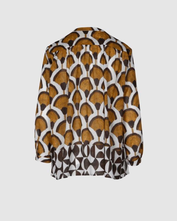 Bluse aus Baumwolle mit Print – Bild 5