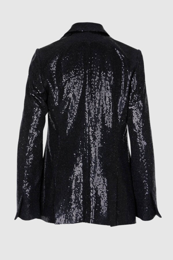 Blazer mit Pailletten in Schwarz – Bild 2
