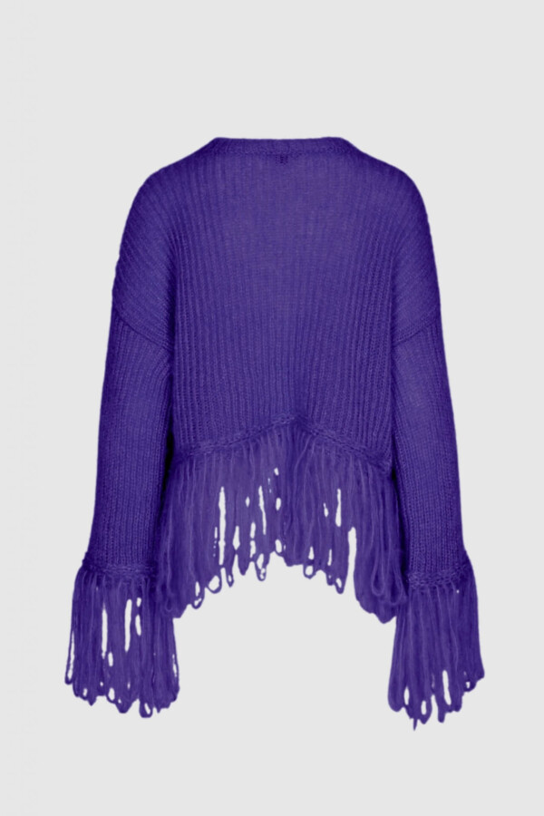 Pullover aus Mohair und Seide in Lila – Bild 3
