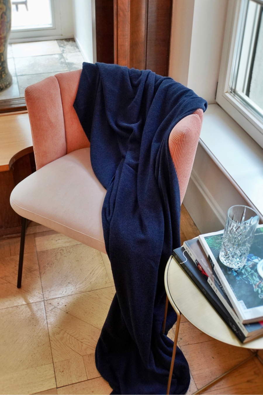 Blaue Decke Kaschmir