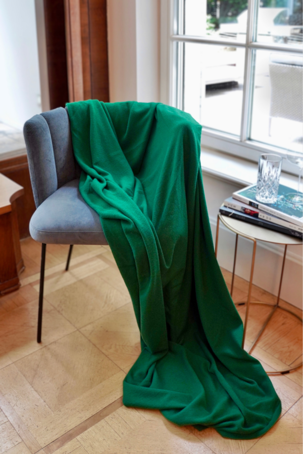 Grüne Decke Kaschmir