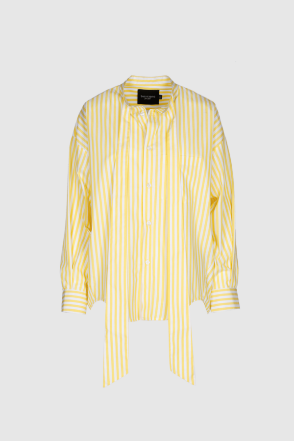 Damen Bluse Baumwolle gelb