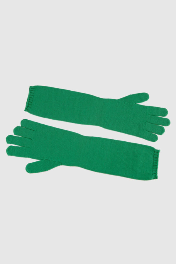 Handschuhe aus reiner Wolle in hellgrün