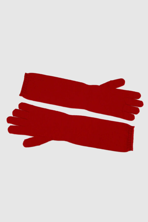 Handschuhe aus reiner Wolle in rot
