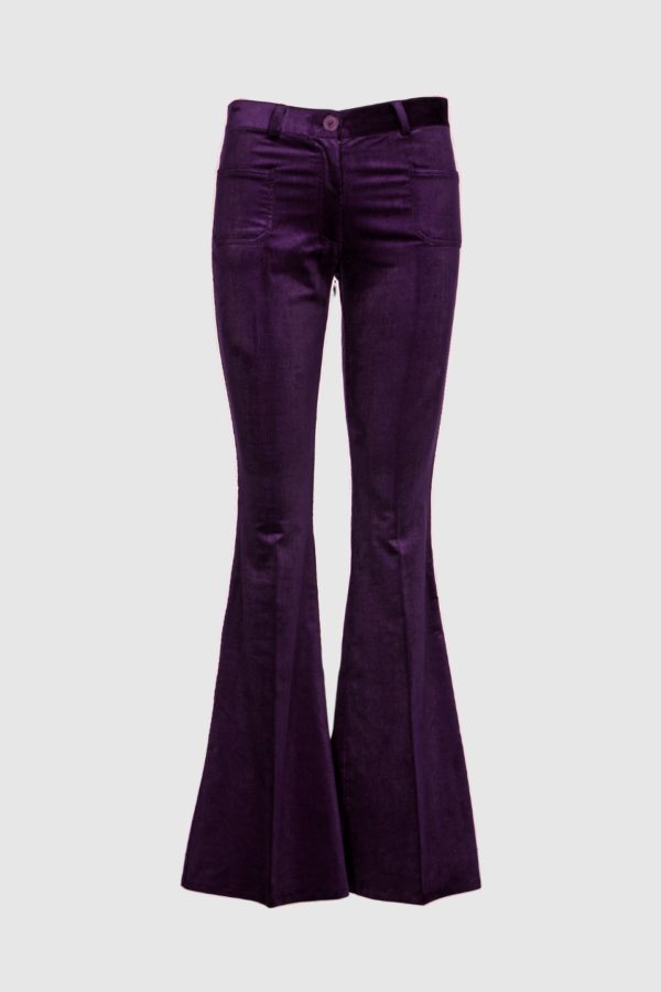 Lila Cordhose Damen