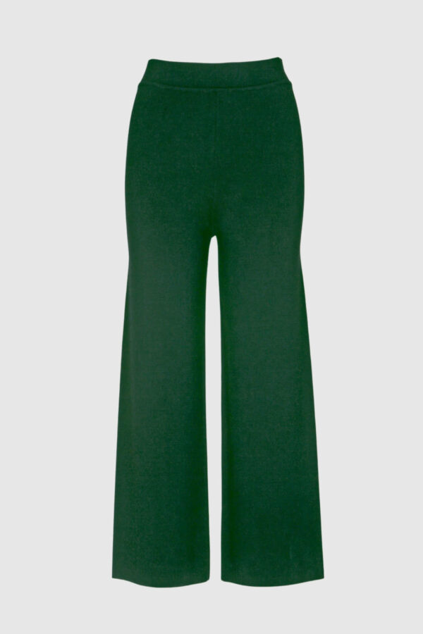 Strickhose aus Wolle in grün