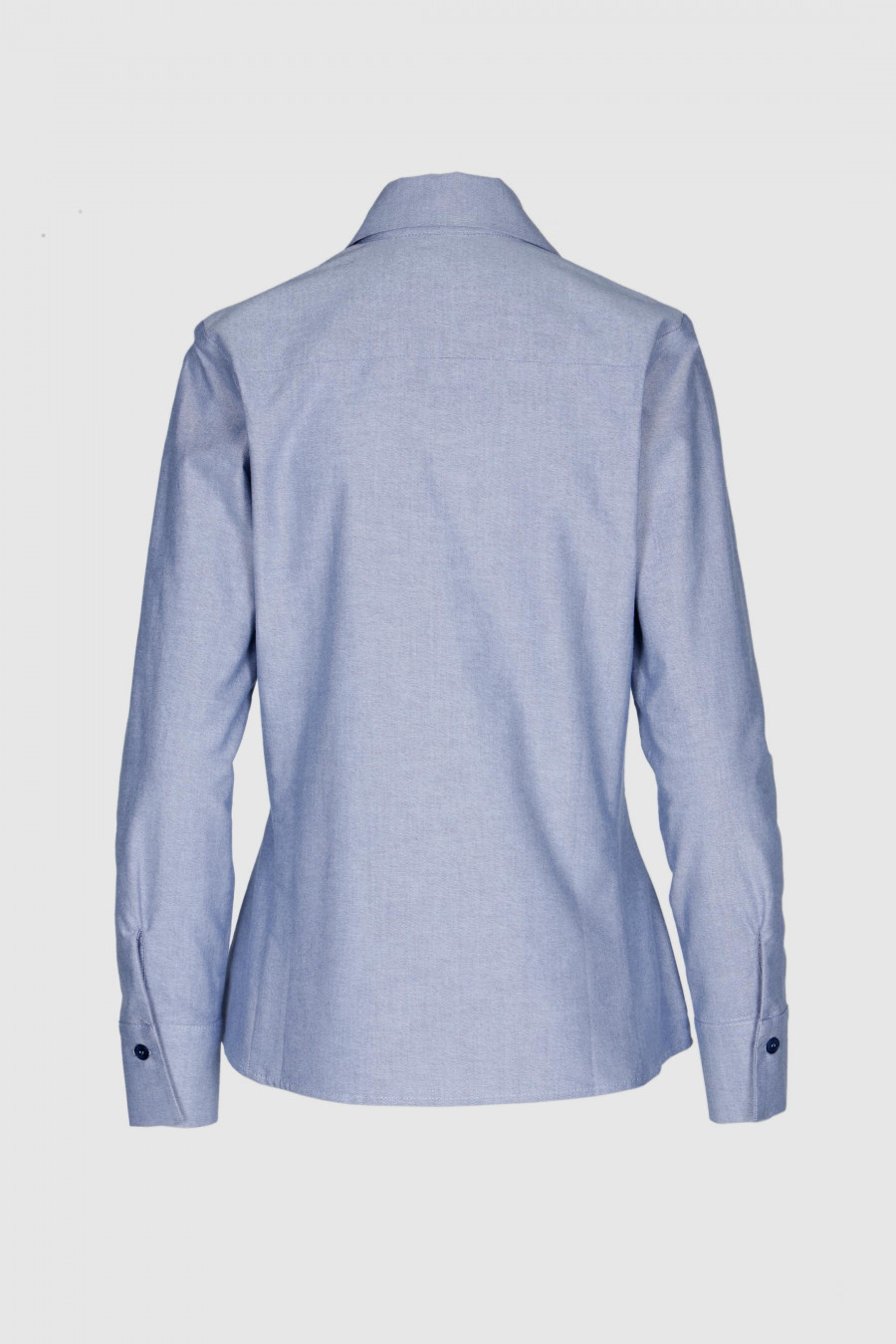 Bluse aus Baumwolle in Blau Melange
