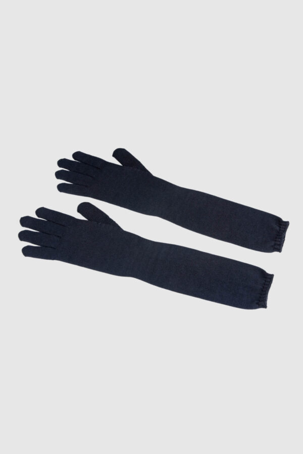 Handschuhe aus reiner Wolle in schwarz