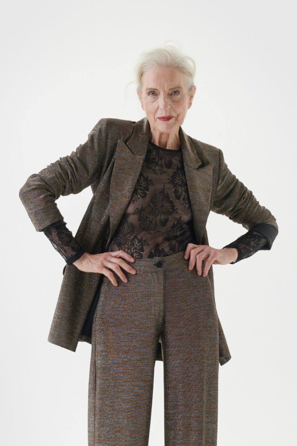 Eleganter Blazer in Golden Brown Lurex – Glanz & Raffinesse für zeitlose Eleganz – Bild 3