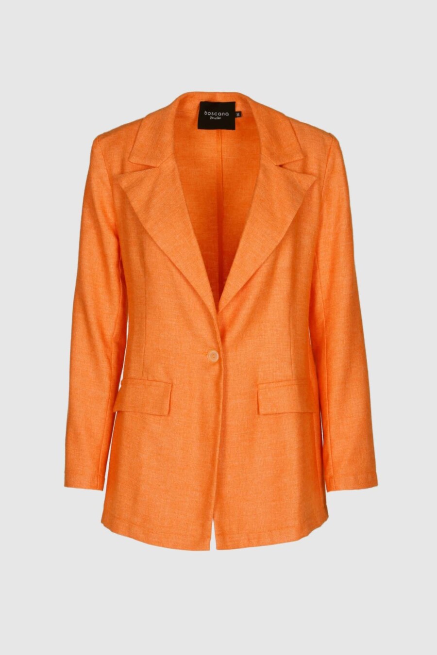 Blazer aus leichter Baumwolle in Orange