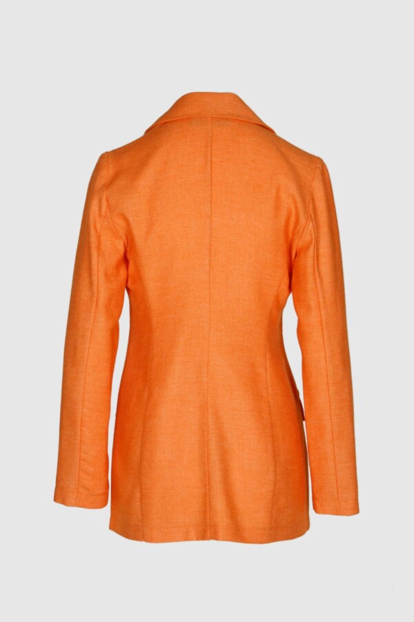 Blazer aus leichter Baumwolle in Orange – Bild 2