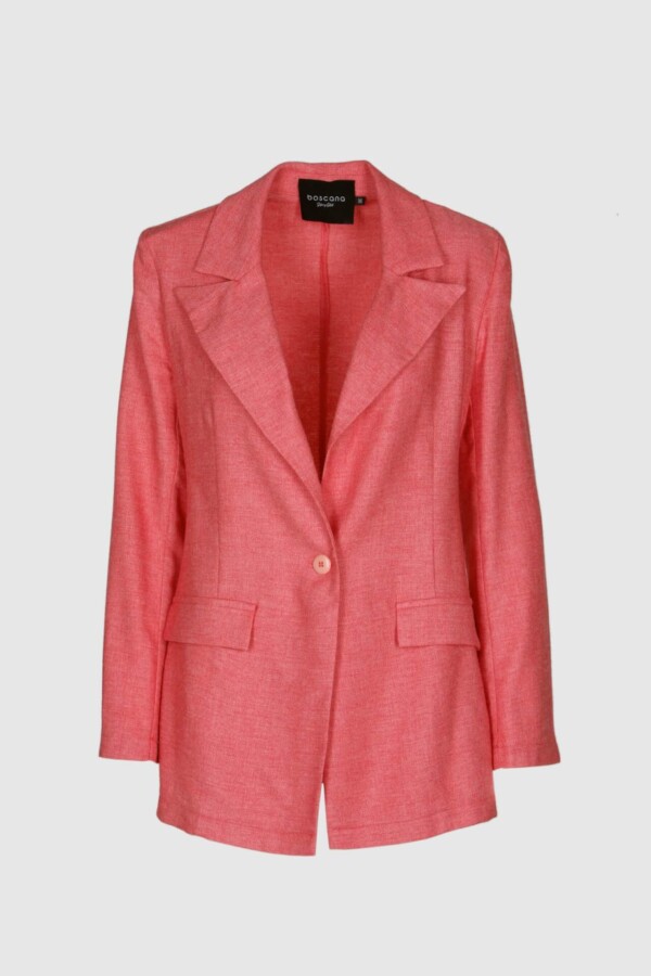 Blazer aus leichter Baumwolle in Rot