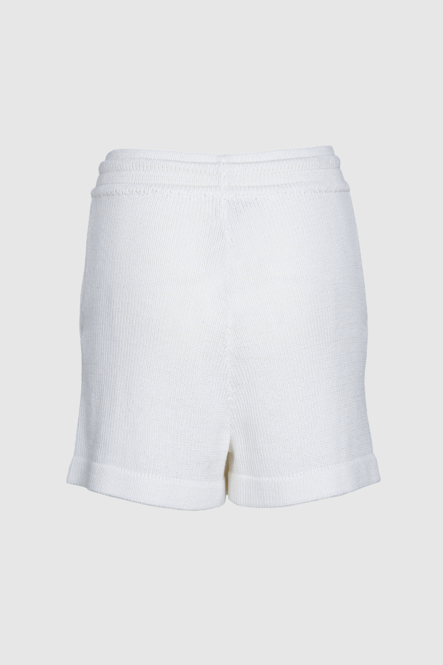 Shorts in weiss gestrickt