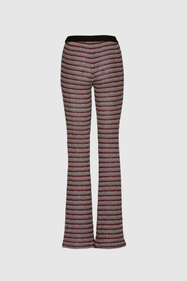 Retro-Hose in Pink und Schwarz gestreift – Bild 3