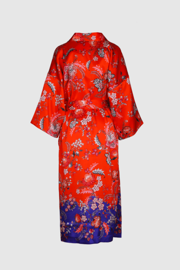 Damen Kimono aus Seide in rot
