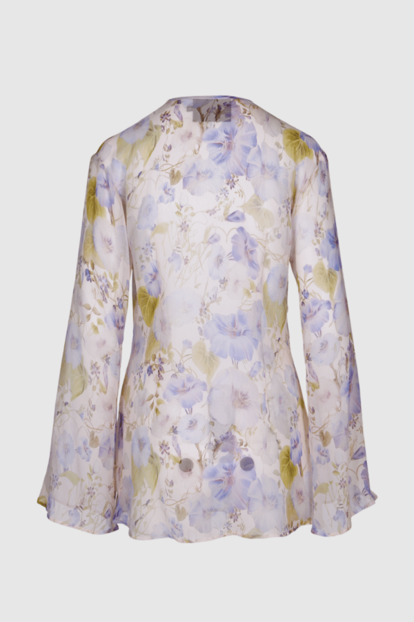 Bluse aus transparenter Seide in Pastell-Nuancen – Bild 3