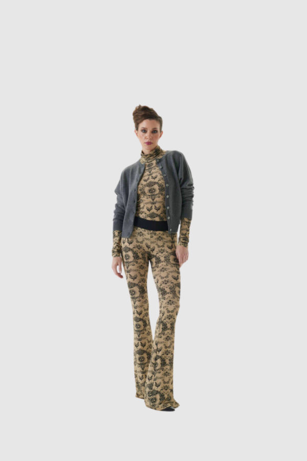 Damen Shirt Hahn Muster Print