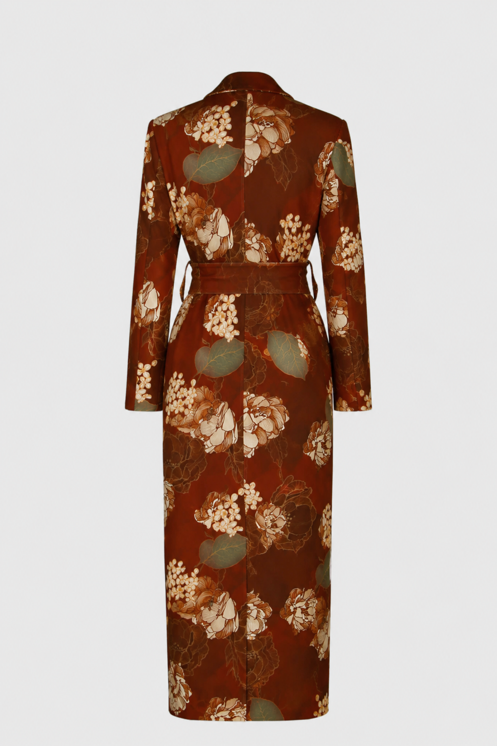 Mantelkleid im floralen Design Back