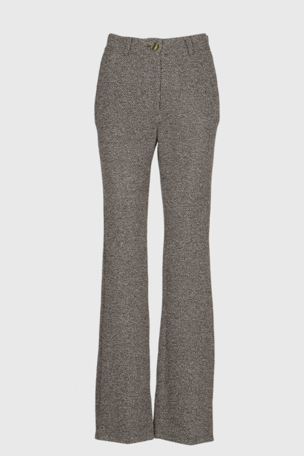 Super leichte Hose in grün melange