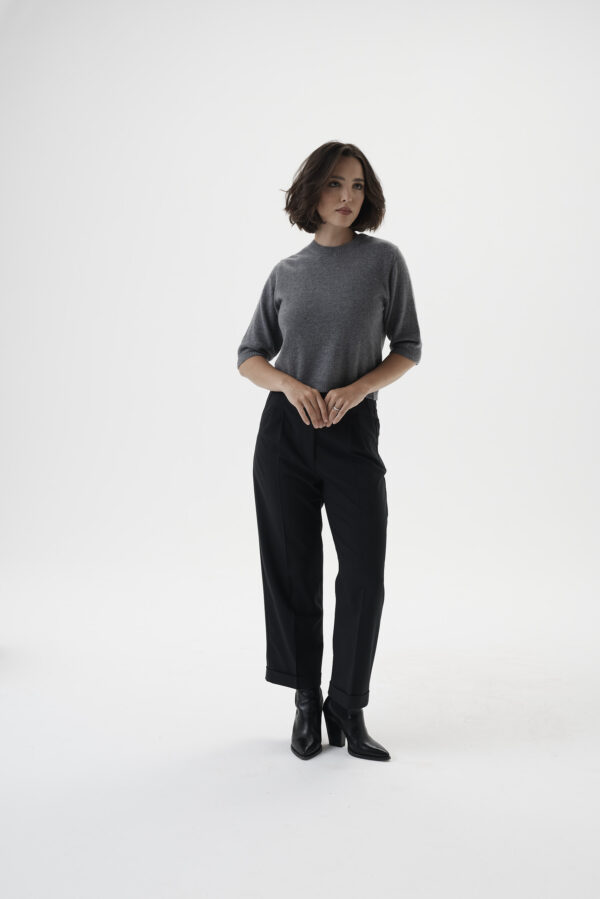 Kaschmir Pullover Damen Grau