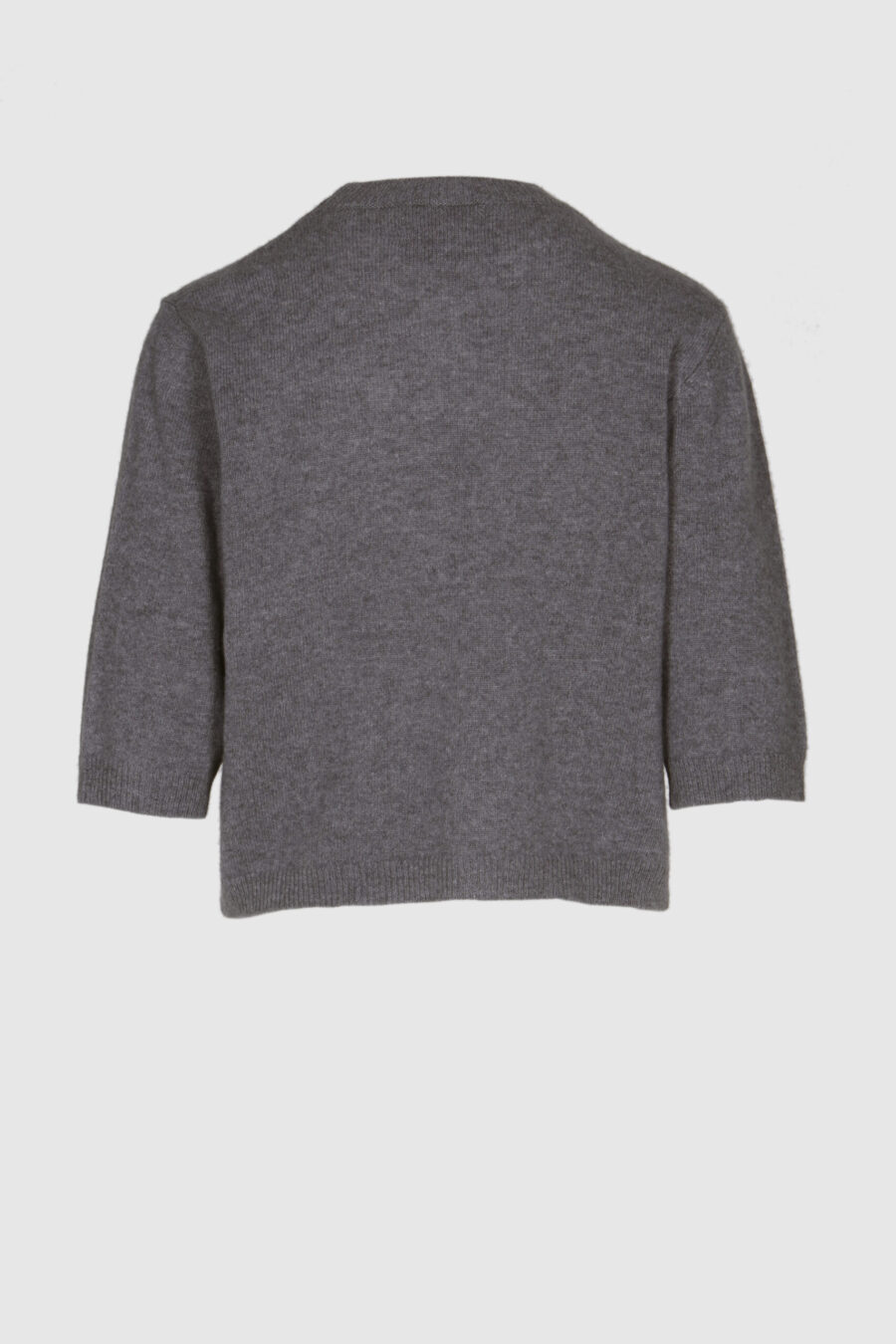 Pullover Kaschmir Damen grau Hüfthoch