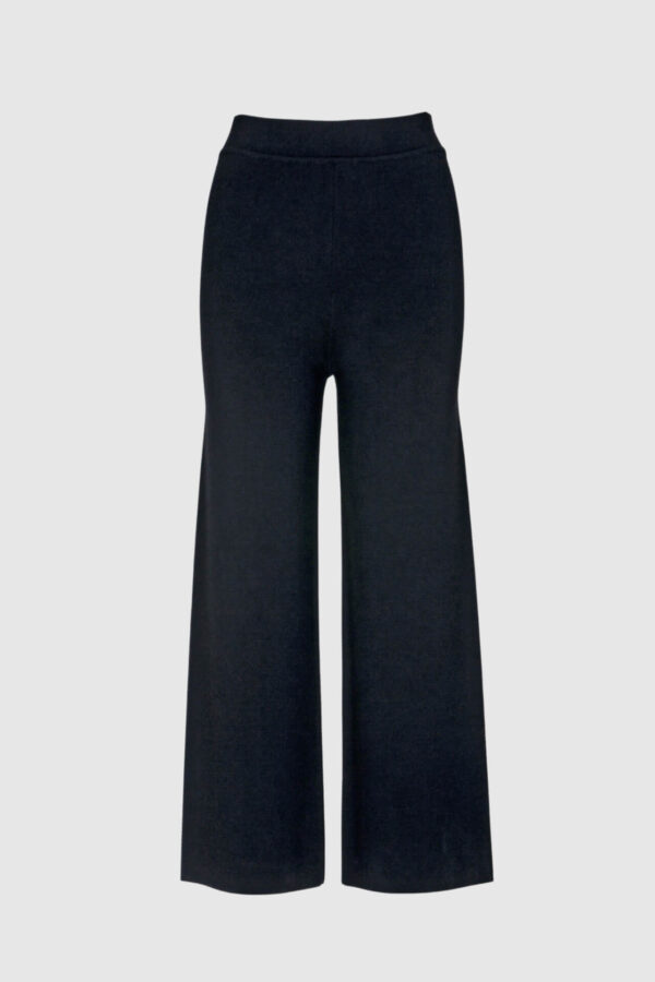 Strickhose aus Wolle in schwarz