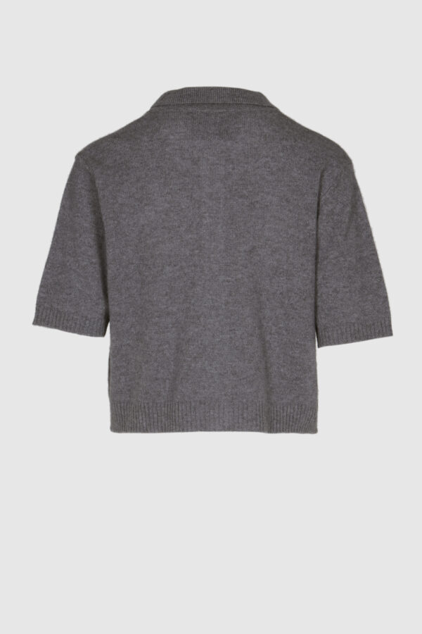Damen Kaschmir Strickjacke grau