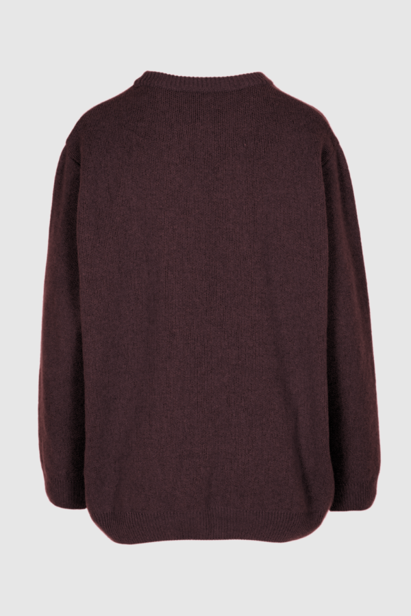Herren Pullover Sete aus Kaschmir in weinrot