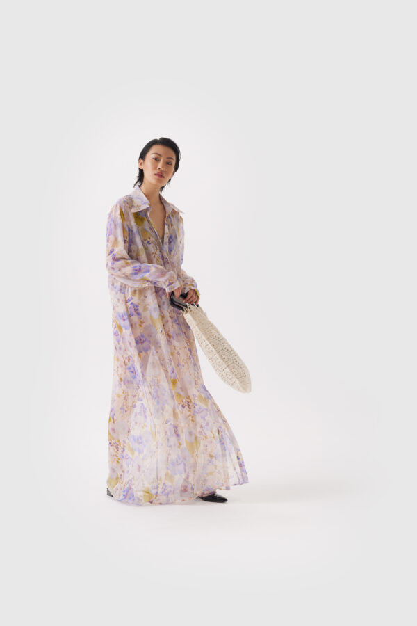 Kleid aus Seide im floralen Druck – Bild 5