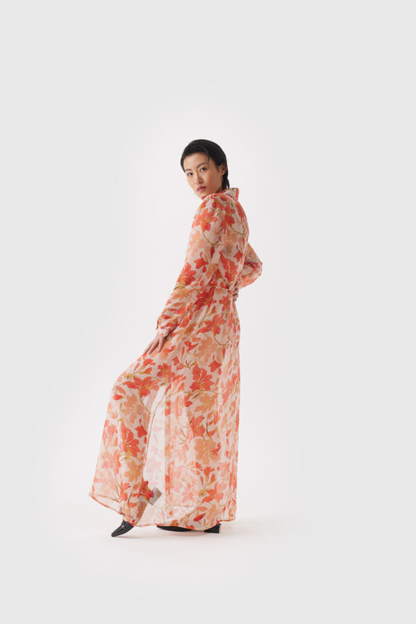 Kleid aus Seide im floralen Druck – Bild 7