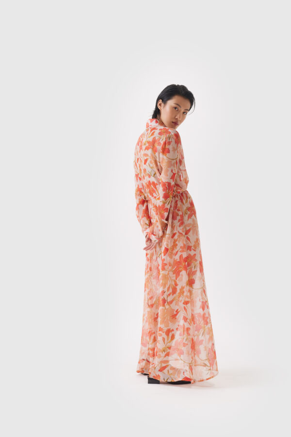 Kleid aus Seide im floralen Druck – Bild 6