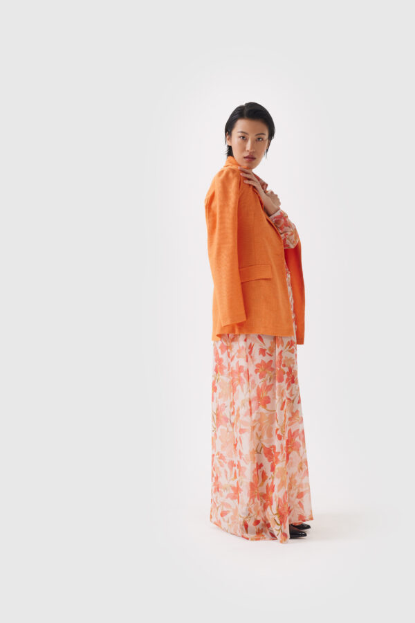 Kleid aus Seide im floralen Druck – Bild 5