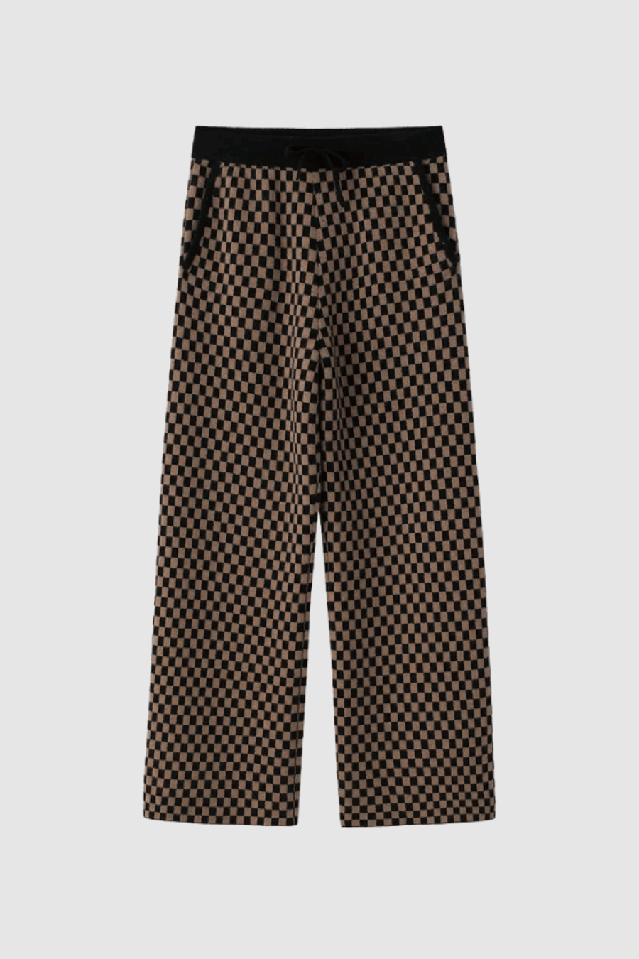 2026_Sommer_Boscana_Hose_Luxerioese-Kaschmirhose-im-Baun-Schwarz-Muster