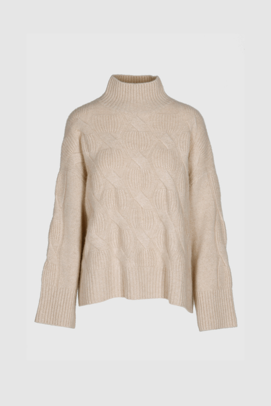 Hochwertiger Kaschmirpullover in Camel