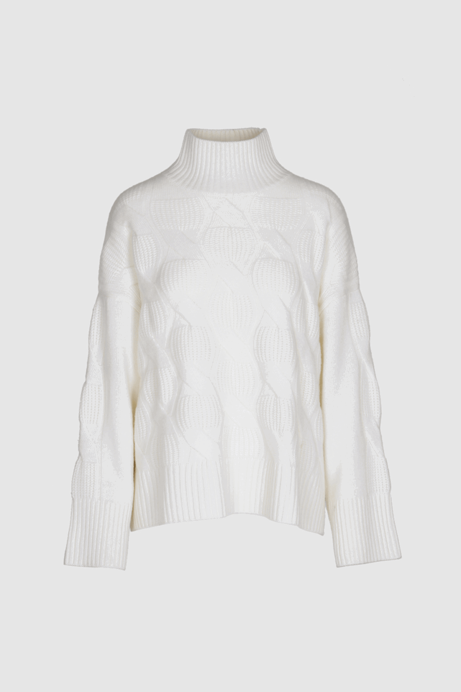 Hochwertiger Kaschmirpullover in Off White