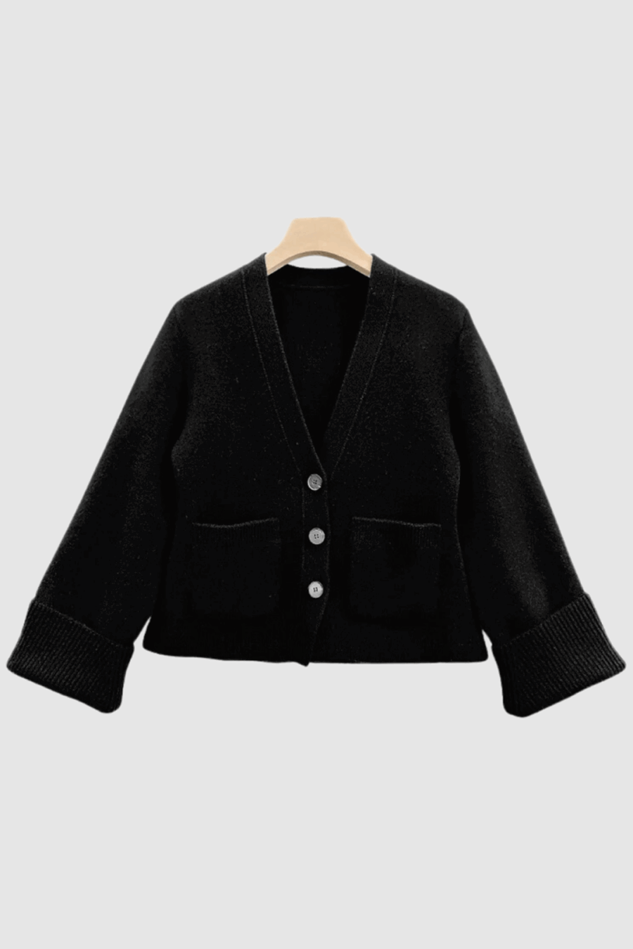 Strickjacke aus Kaschmir in Schwarz