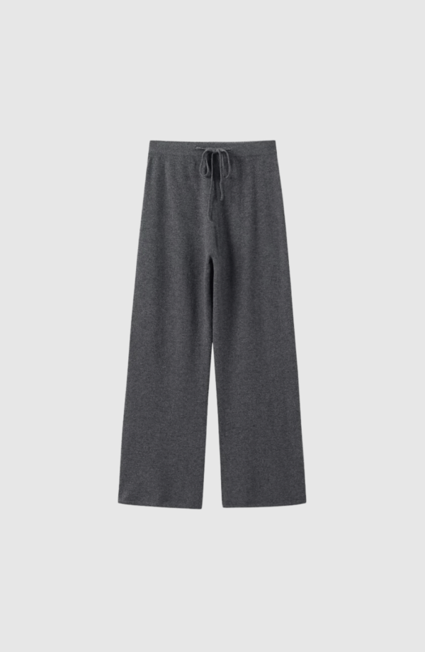 Kaschmir Strickhose Anthrazit – Stilbewusst