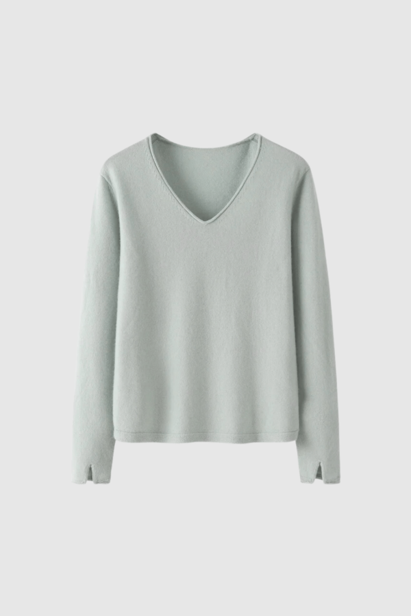 Kaschmir Pullover Damen grün