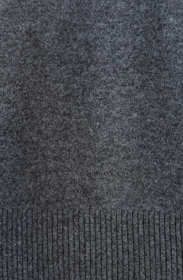 Stoff Detail Kaschmir Pullunder Grau Damen