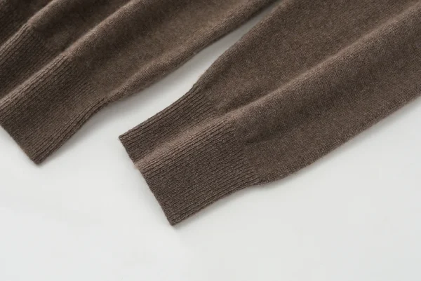 Kaschmir Strickjacke für Herren Braun – Bild 5