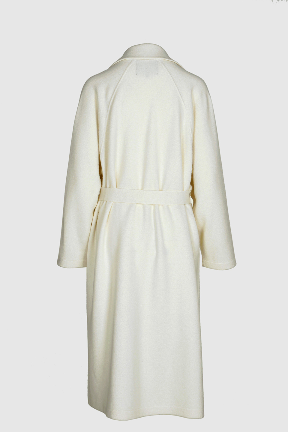 Kaschmirmantel in Off-White – Bild 3