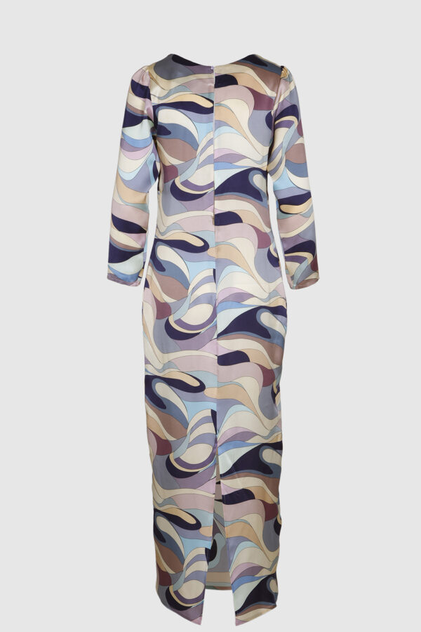 Kleid Damen aus Seide Rückseite