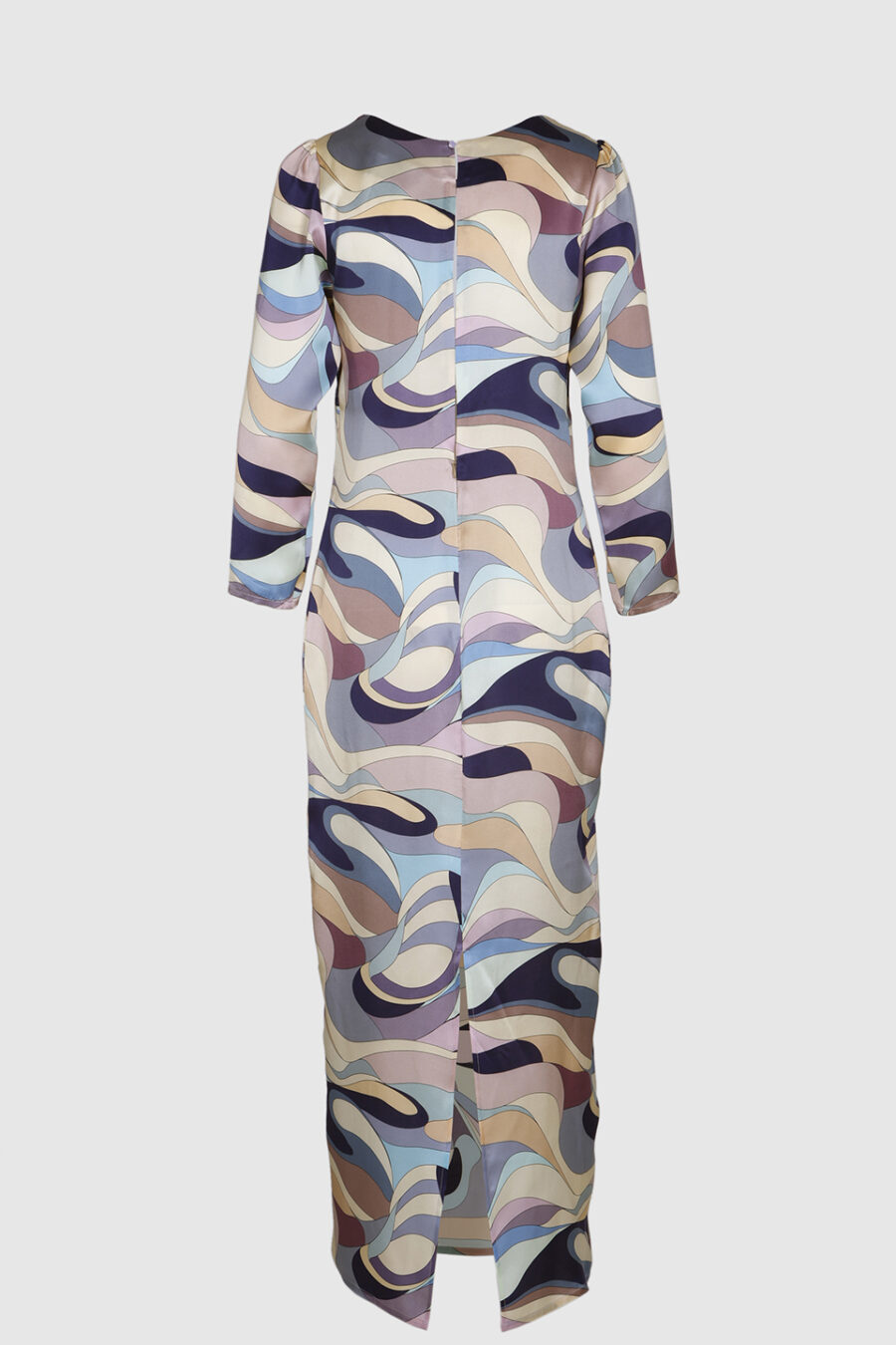 Kleid Damen aus Seide Rückseite