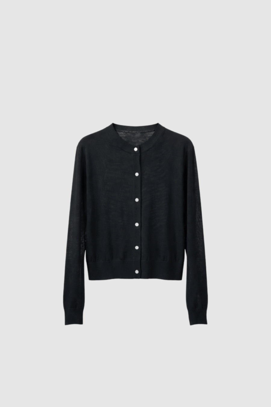 2026_Sommer_Boscana_Strickjacke_Strickjacke-aus-feiner-Merinowolle-in-Schwarz