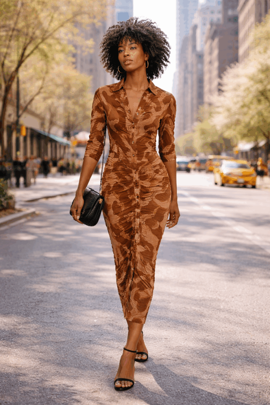 Kleid, transparentes Kleid, braunes Kleid,