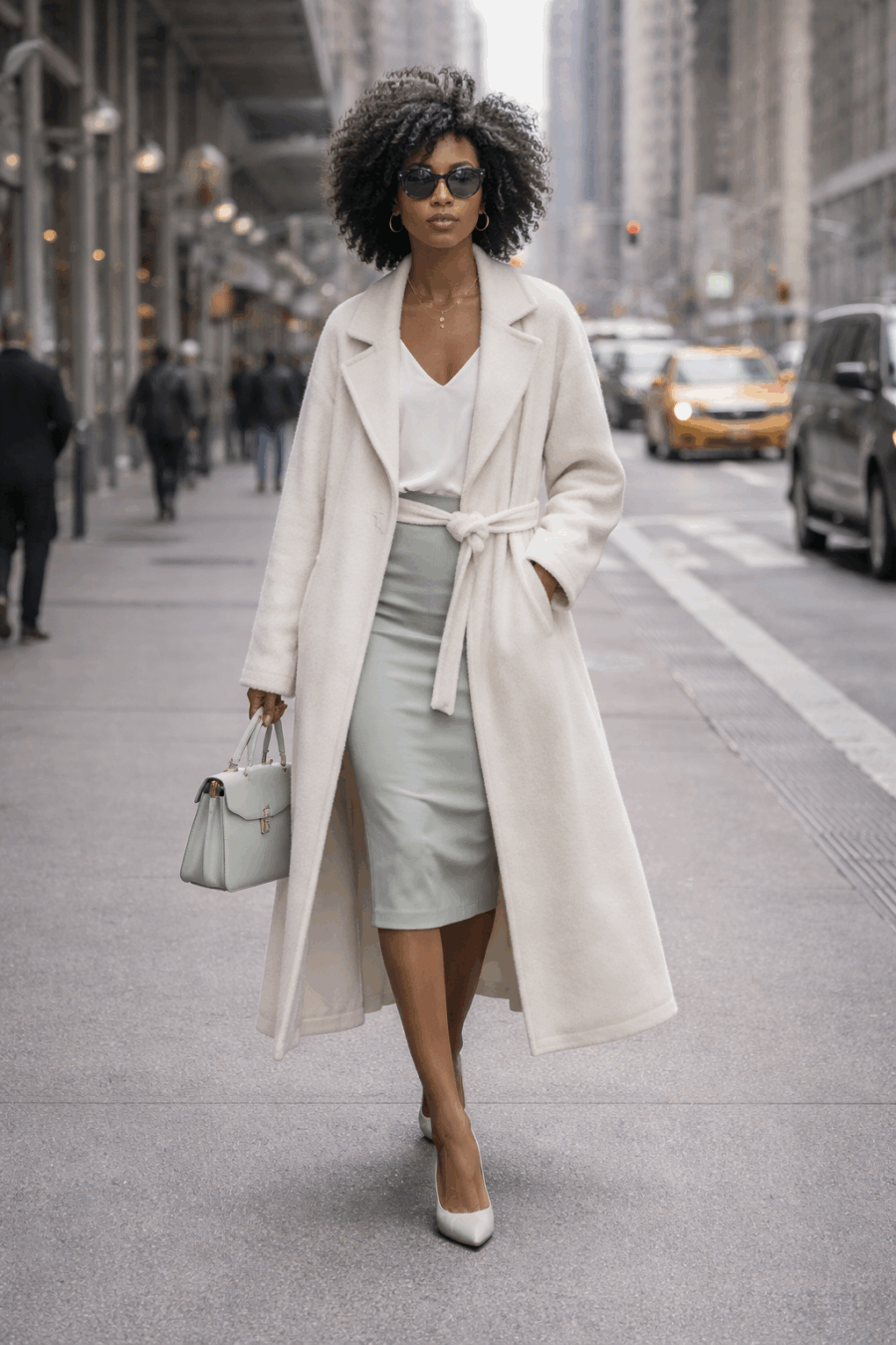 Top aus Kaschmir in Off White