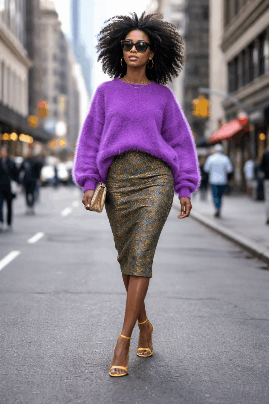 Kaschmir Pullover Lila Damen