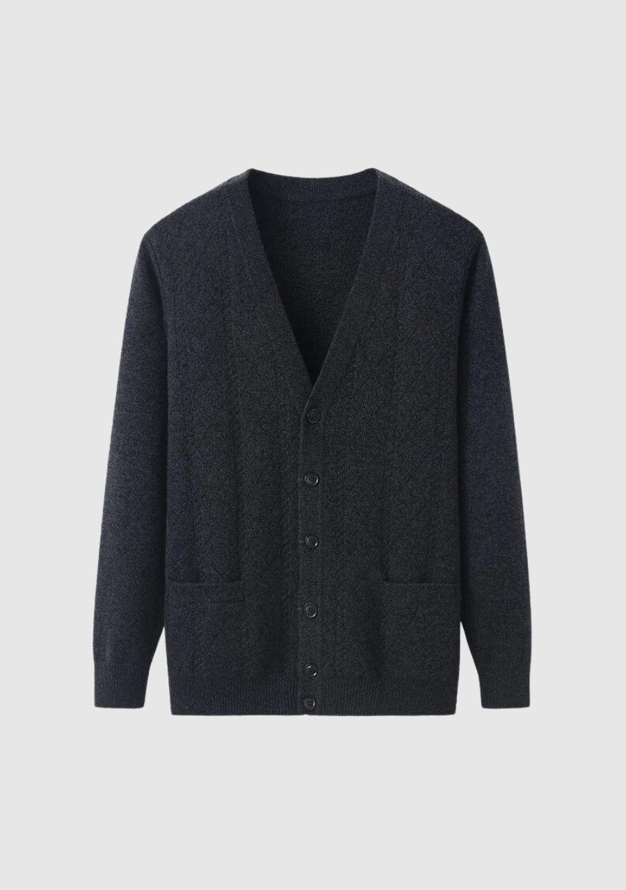 Kaschmir Cardigan Herren Dunkelblau Herren