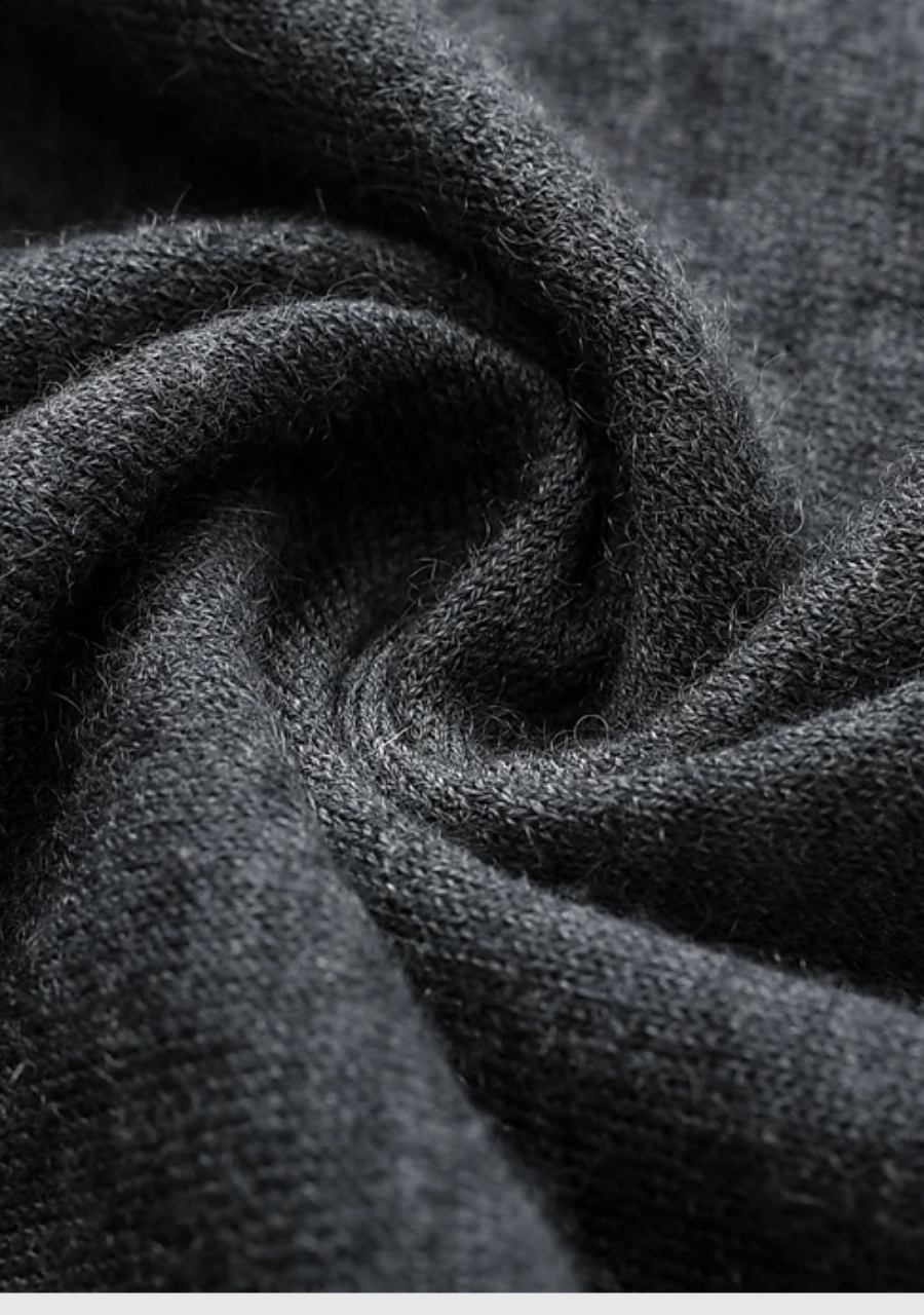 Kaschmir Pullover Herren Leicht in grau V Ausschnitt